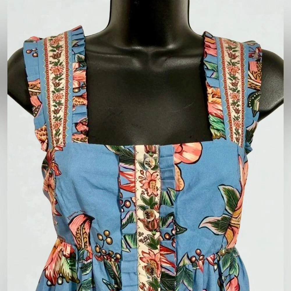 FARM Rio Wonderful Bouquet Blue Sleeveless Maxi Dress NWT  Size S  ($285 retail) - Picture 11 of 13